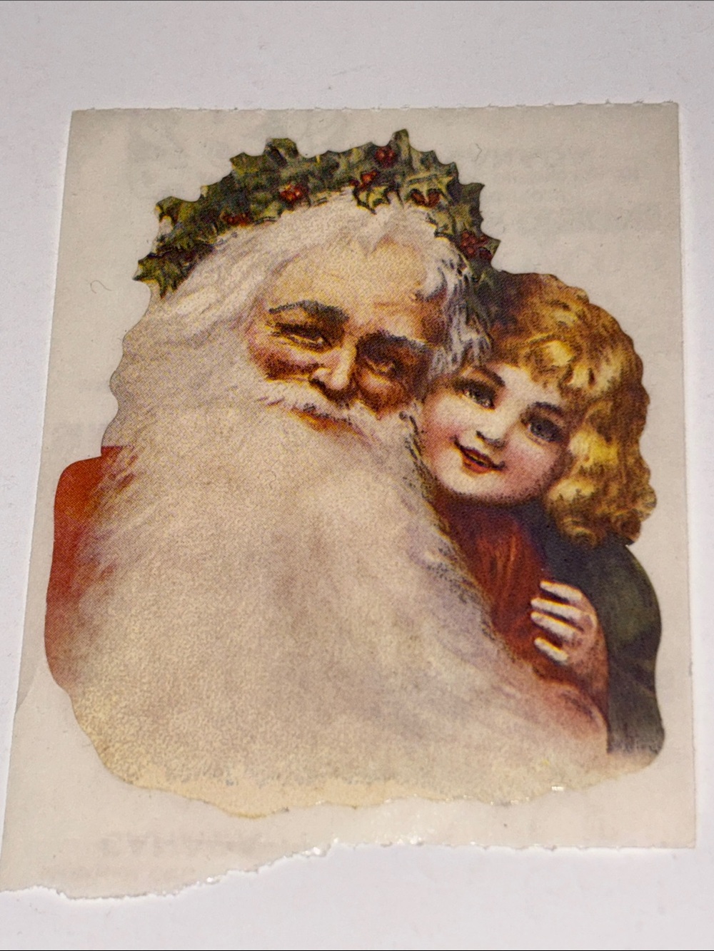 Sandylion Vintage FATHER CHRISTMAS Santa Clause Scrapbooking Stickers E43 RARE